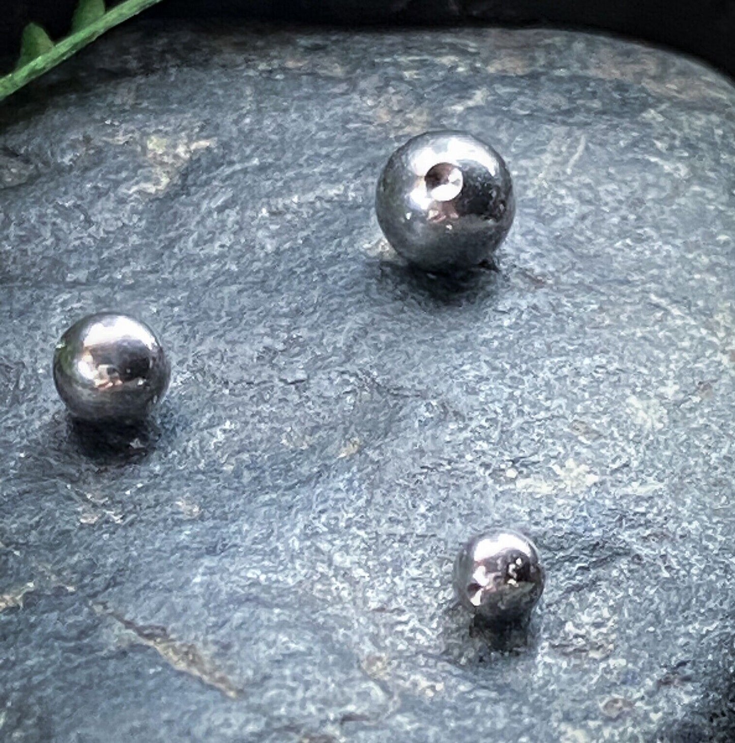 Body Jewelry Replacement Parts - 10pk 316L Surgical Steel Dimpled Captive Beads