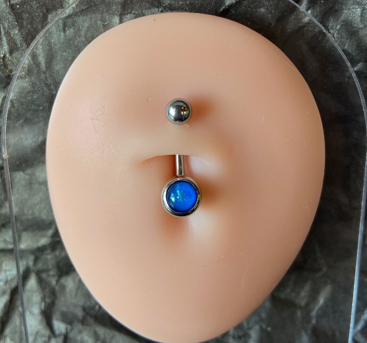 4pc Value Pack Opal Glitter Set Belly Rings 14g Navel Naval Body Jewelry