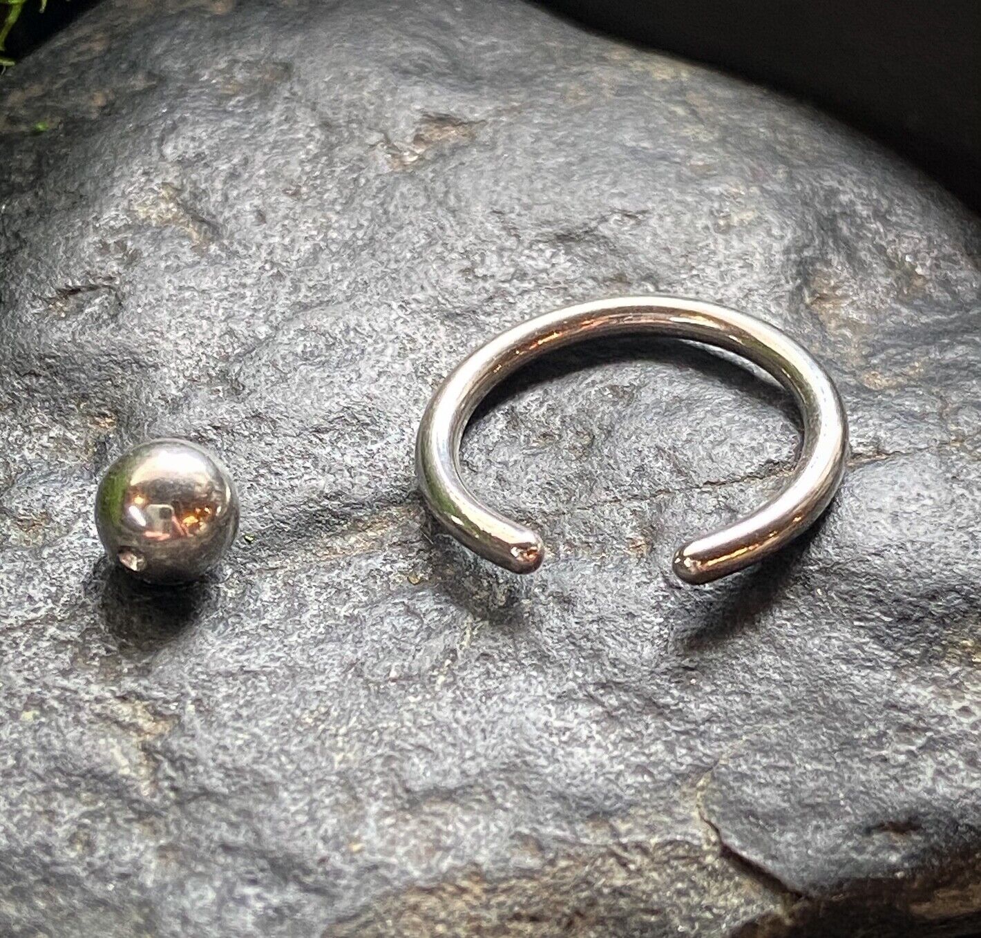 1pc Surgical Steel Captive Bead Ring Nipple Eyebrow CBR 18g, 16g, 14g