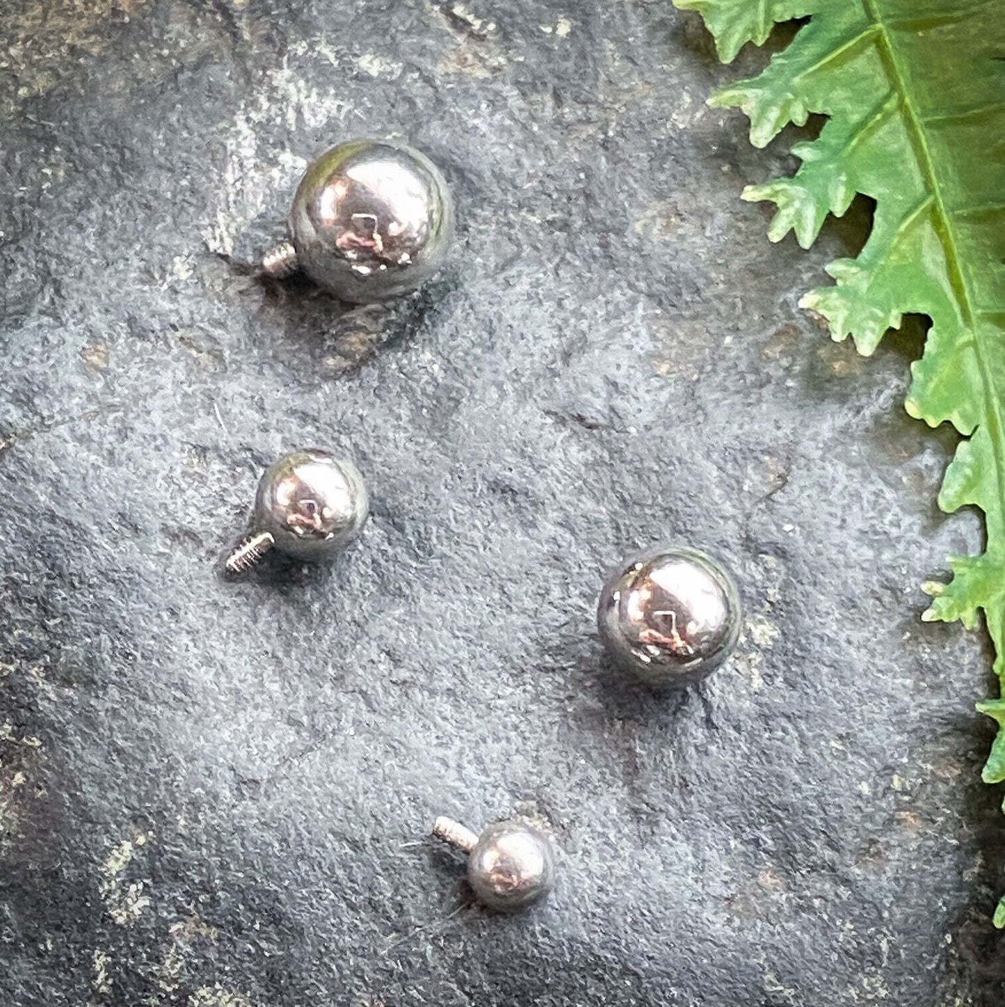 Body Jewelry Replacement Parts - 10pk Surgical Steel Internally Threaded Balls