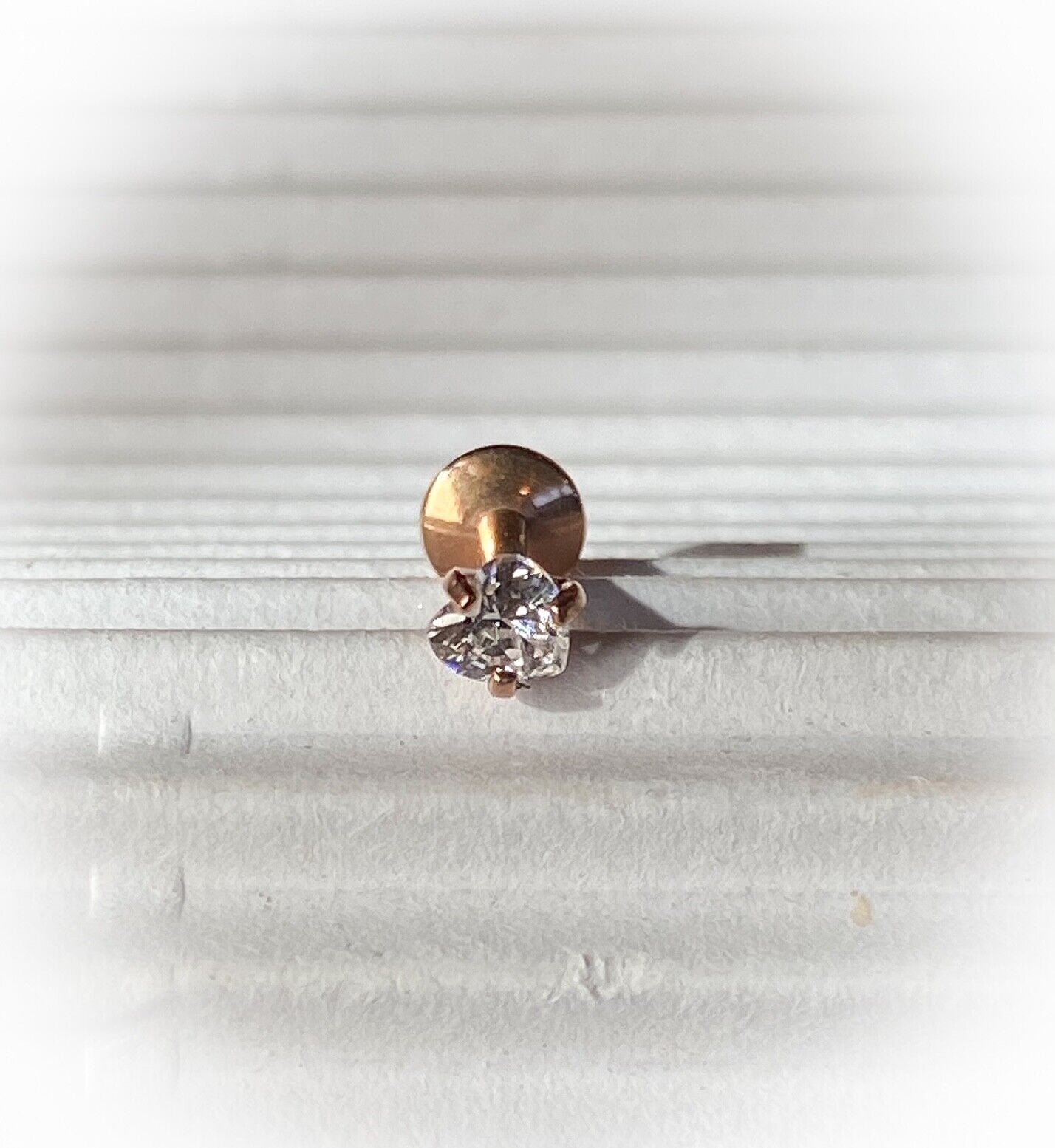 4pc Value Pack Internally Threaded Prong Set Heart Gem Ion Plated Labrets