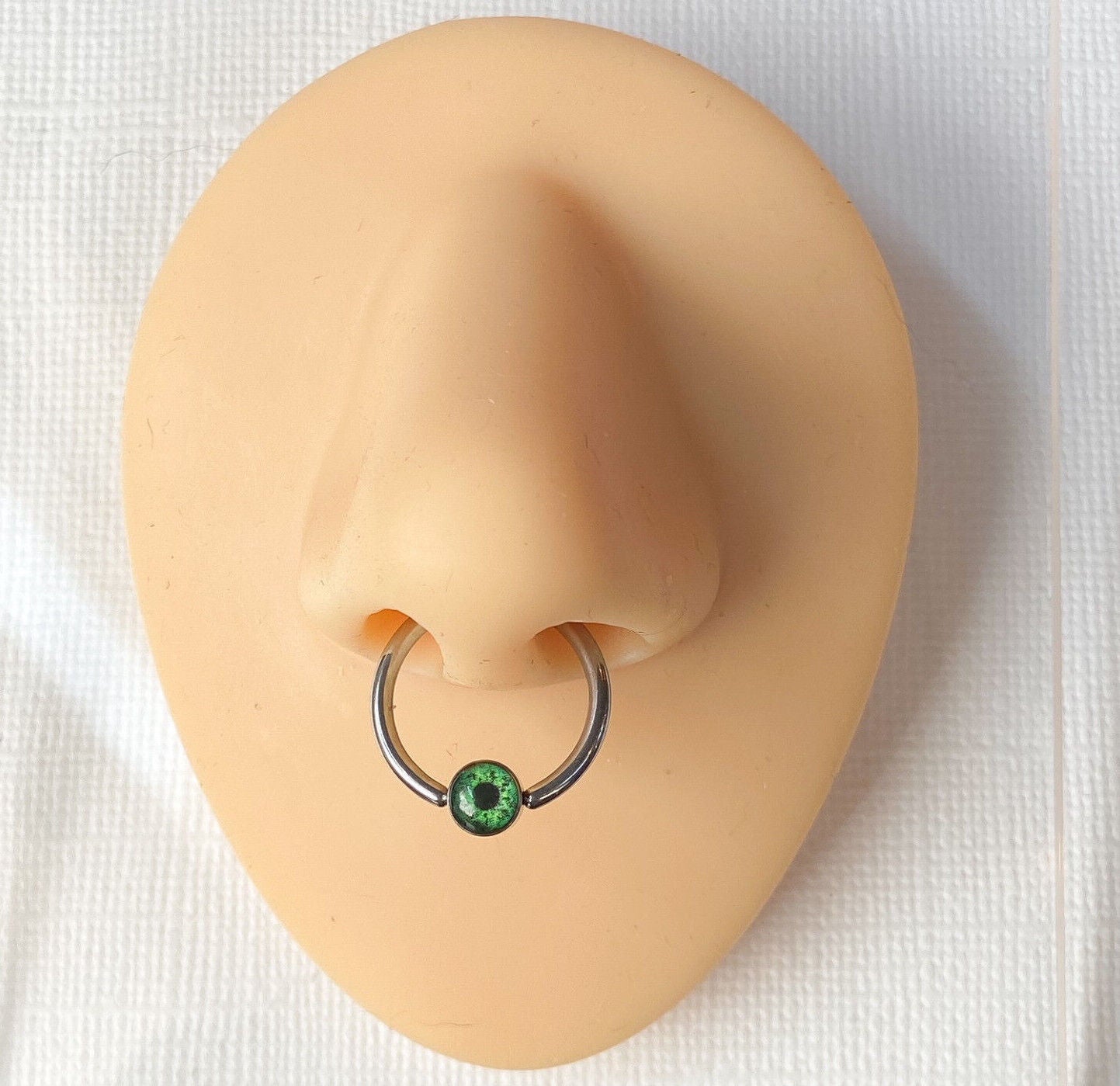 1pc Eyeball Flat Cylinder Surgical Steel Captive Bead / Cartilage / Nipple Ring