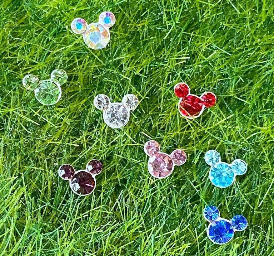 1pc Mouse Gem Nose Ring Stud Bone 20g Minnie Mickey Nostril Piercing Jewelry
