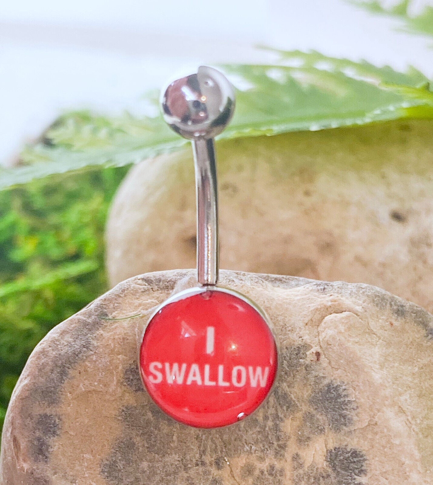 Bad Word or Picture Logo Belly Ring Navel Naval - Choose from 16 Styles!