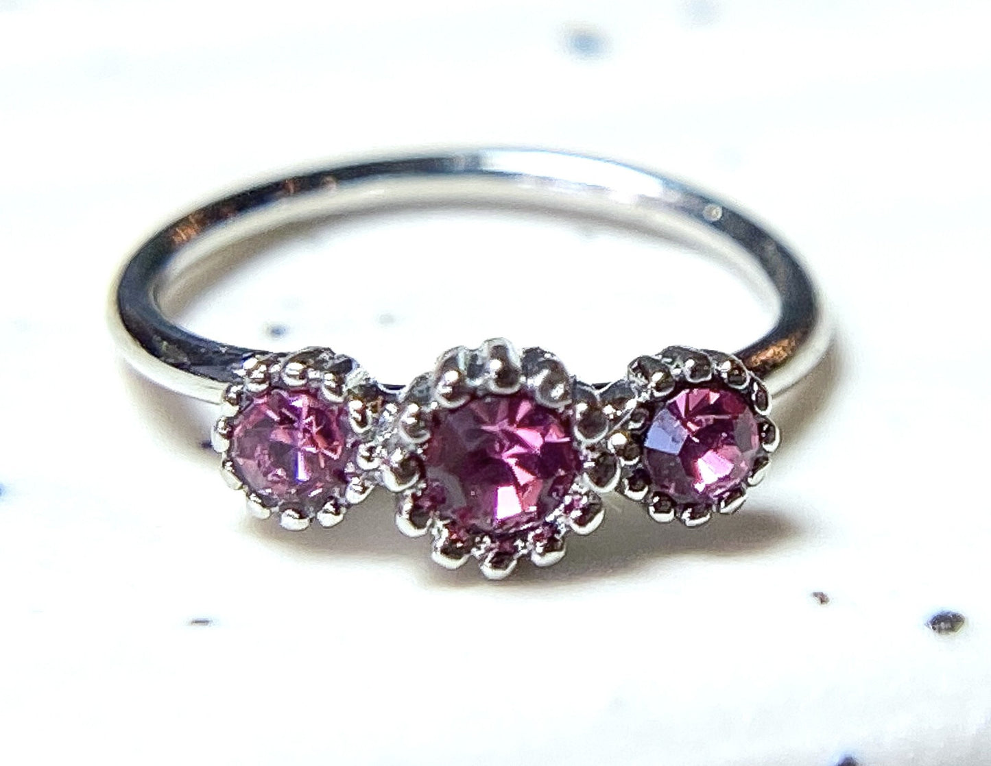 1pc Three CZ Gem Hoop Nose / Cartilage Ring Rook Daith Helix Tragus