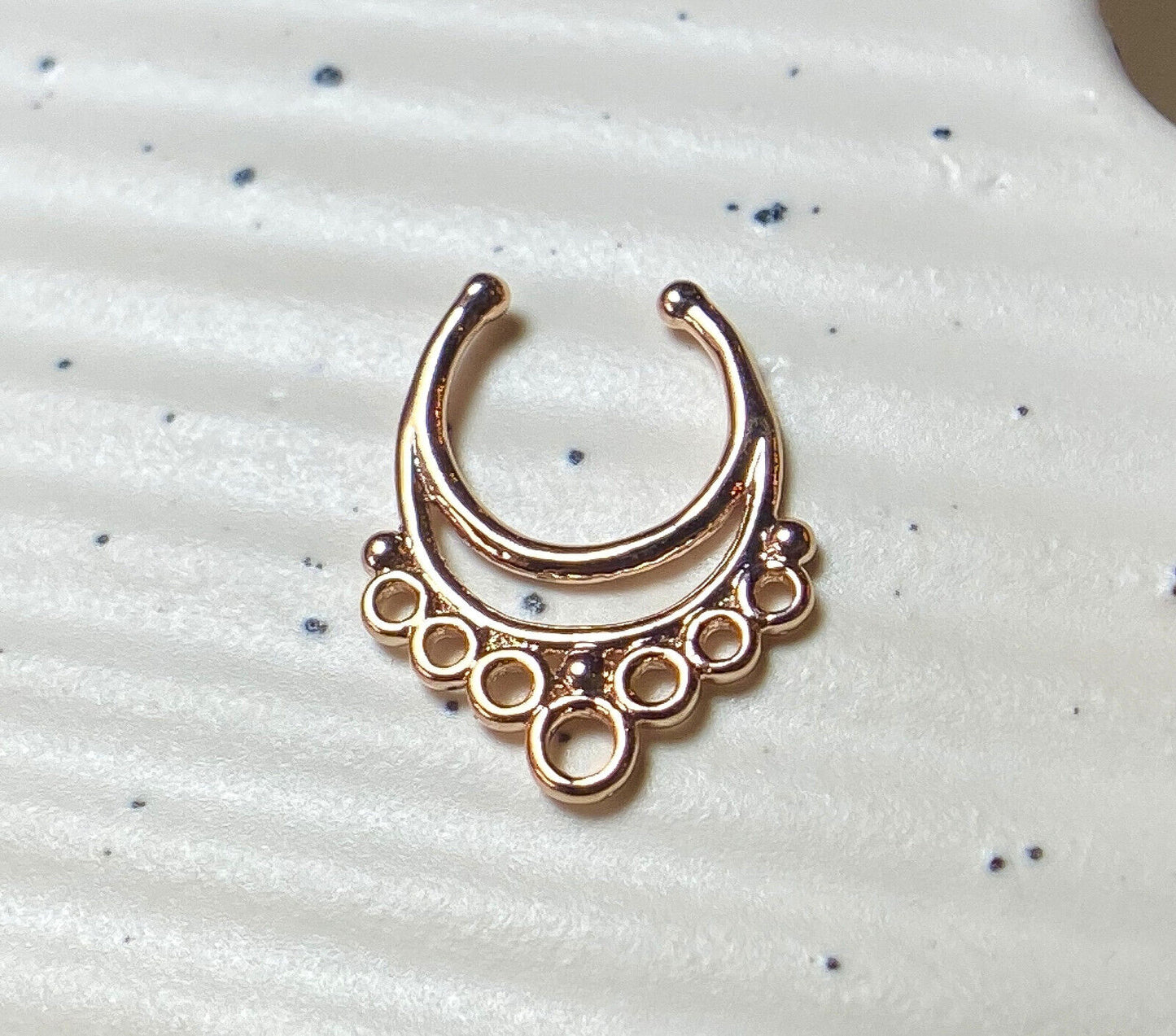 1pc Non-Piercing Aztec Wonders Septum Hanger Clip-On Fake Nose Ring Body Jewelry