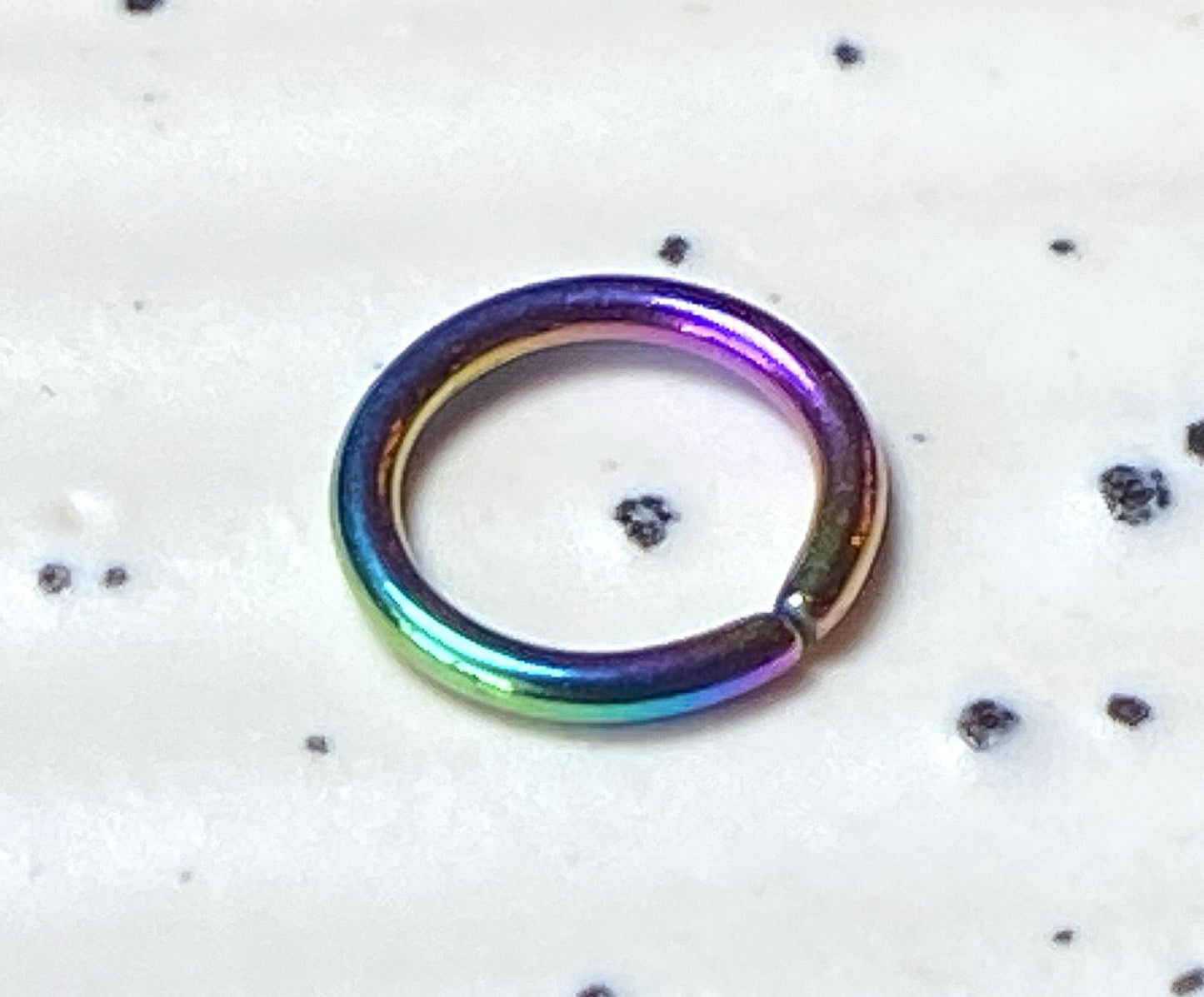 Titanium Annealed Steel Cartilage Septum Nose Hoop Ring Rook Daith Helix Tragus