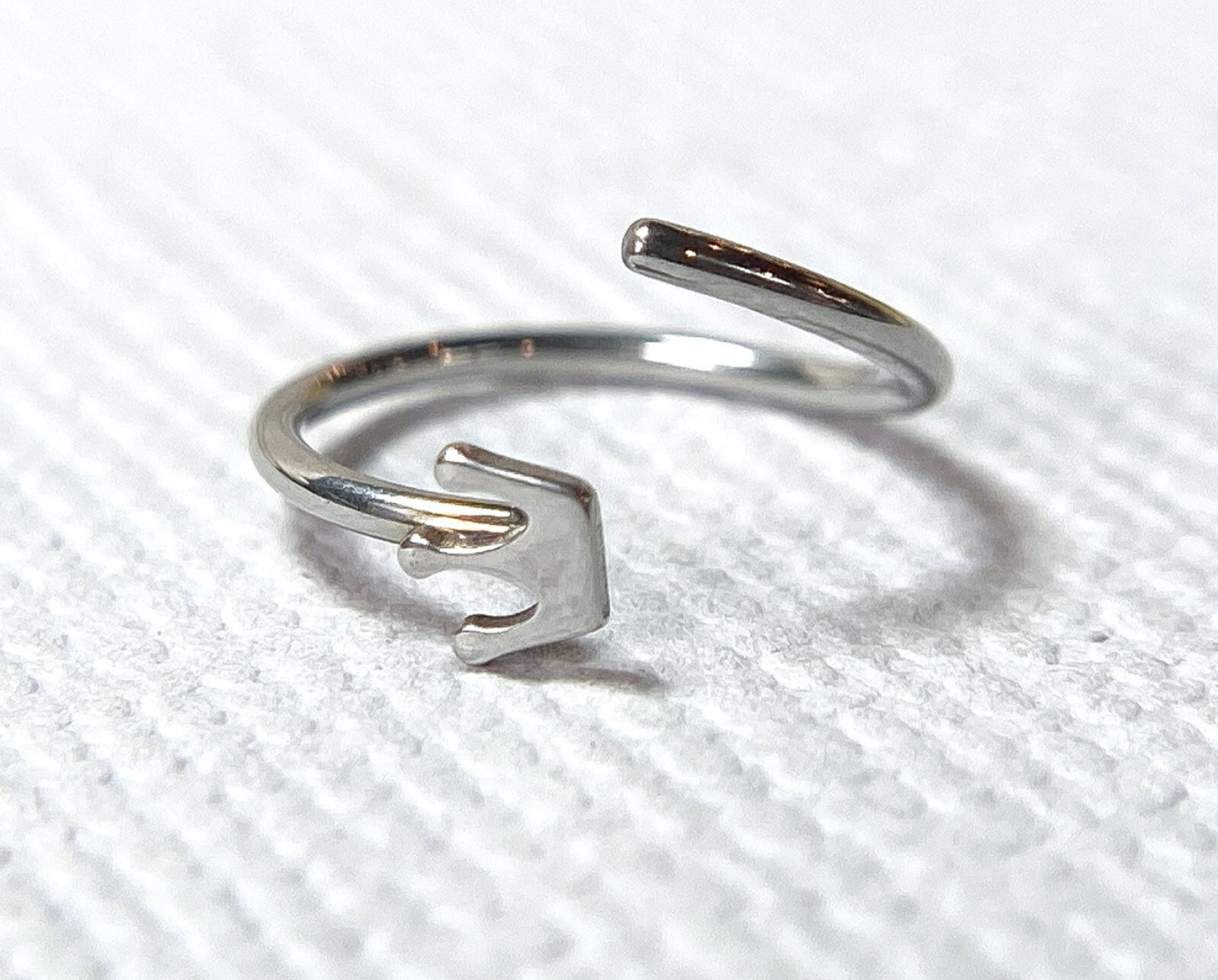 1pc Bendable Steel Hoop Nose Cartilage Ring Crown Rook Daith Helix Tragus