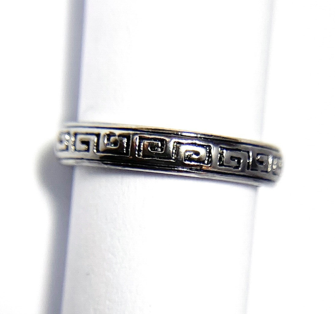 Maze Pattern Adjustable Mid Ring / Toe Ring