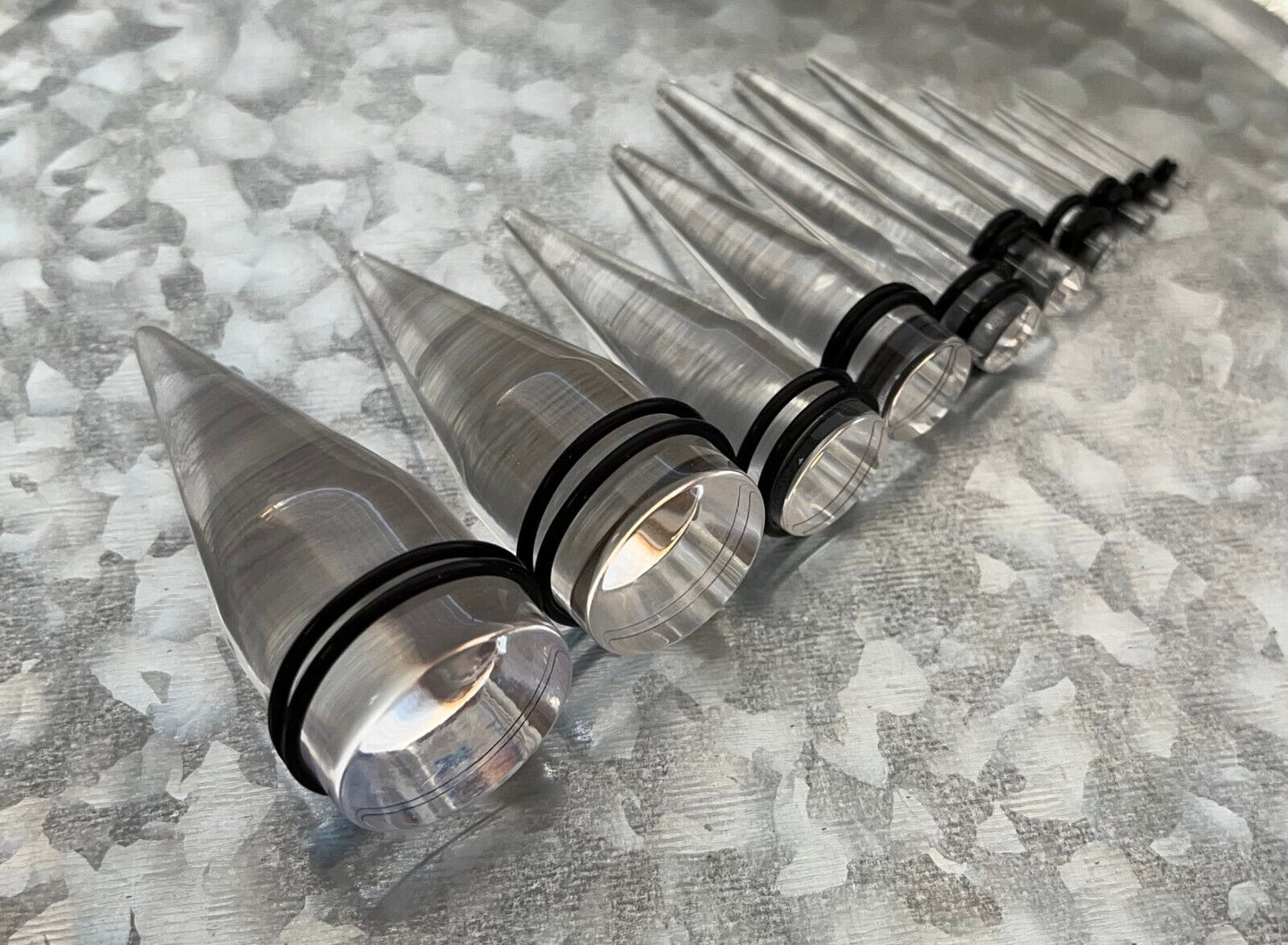 PAIR Acrylic Expansion Tapers Ear Expander Plugs Gauges