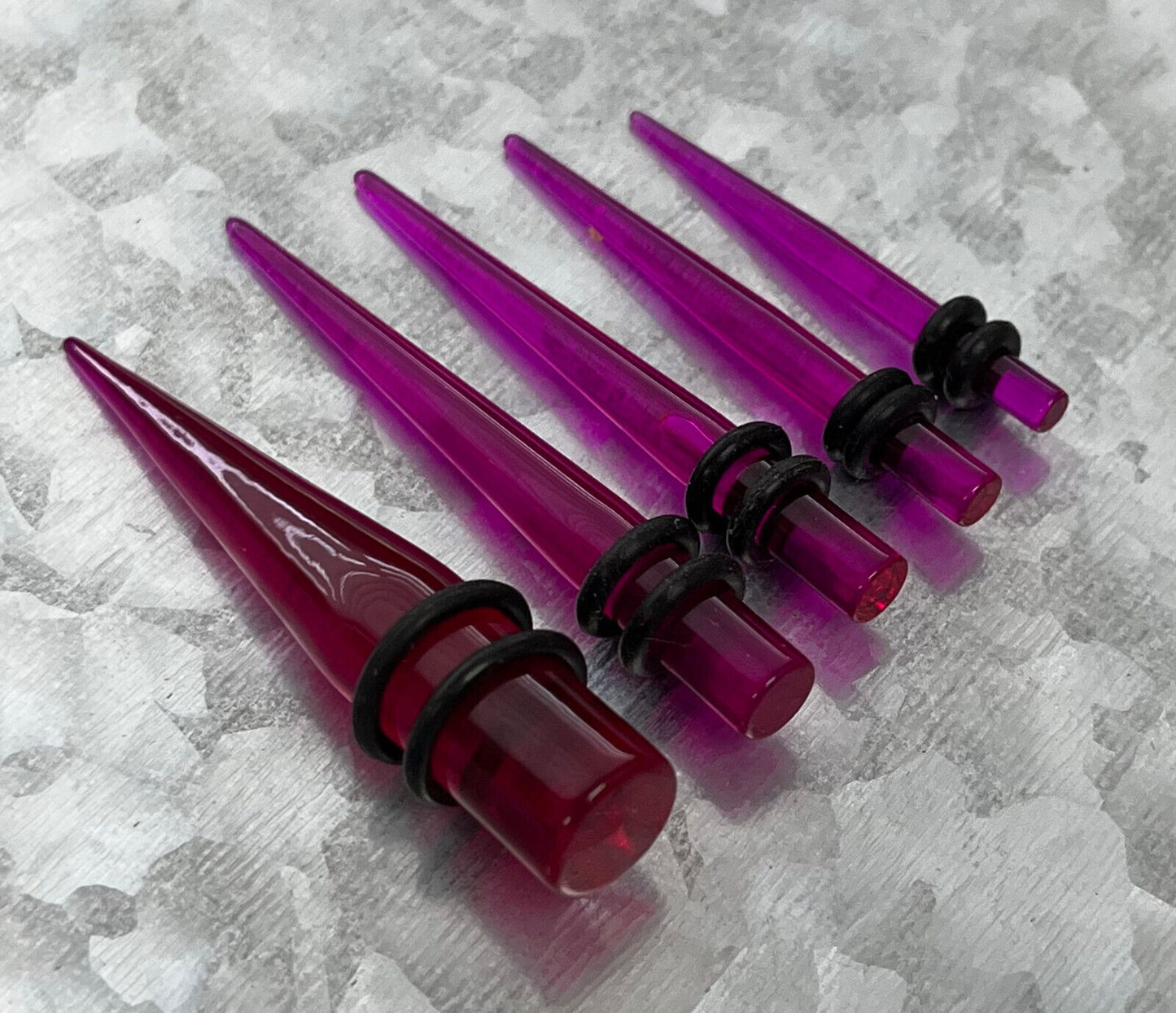 PAIR Acrylic Expansion Tapers Ear Expander Plugs Gauges