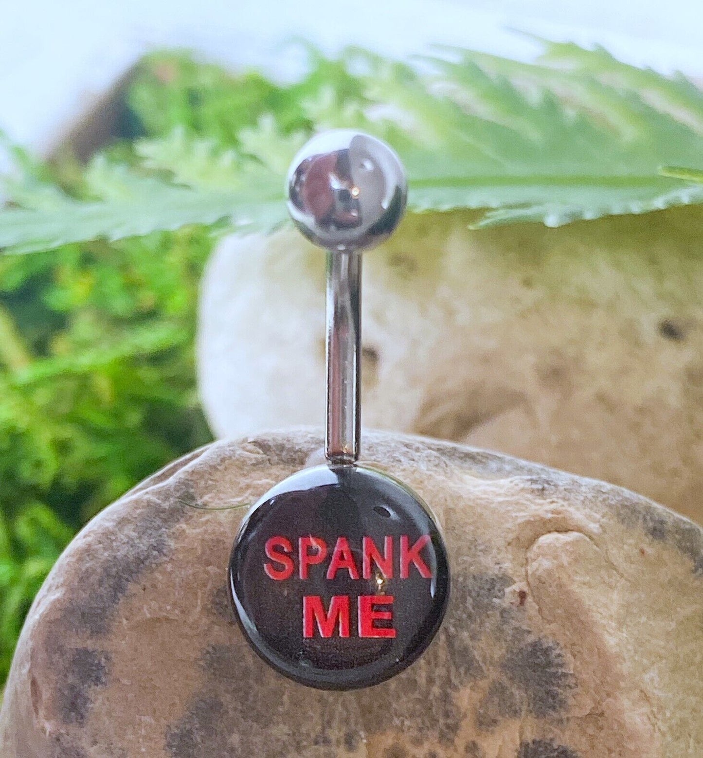 Bad Word or Picture Logo Belly Ring Navel Naval - Choose from 16 Styles!