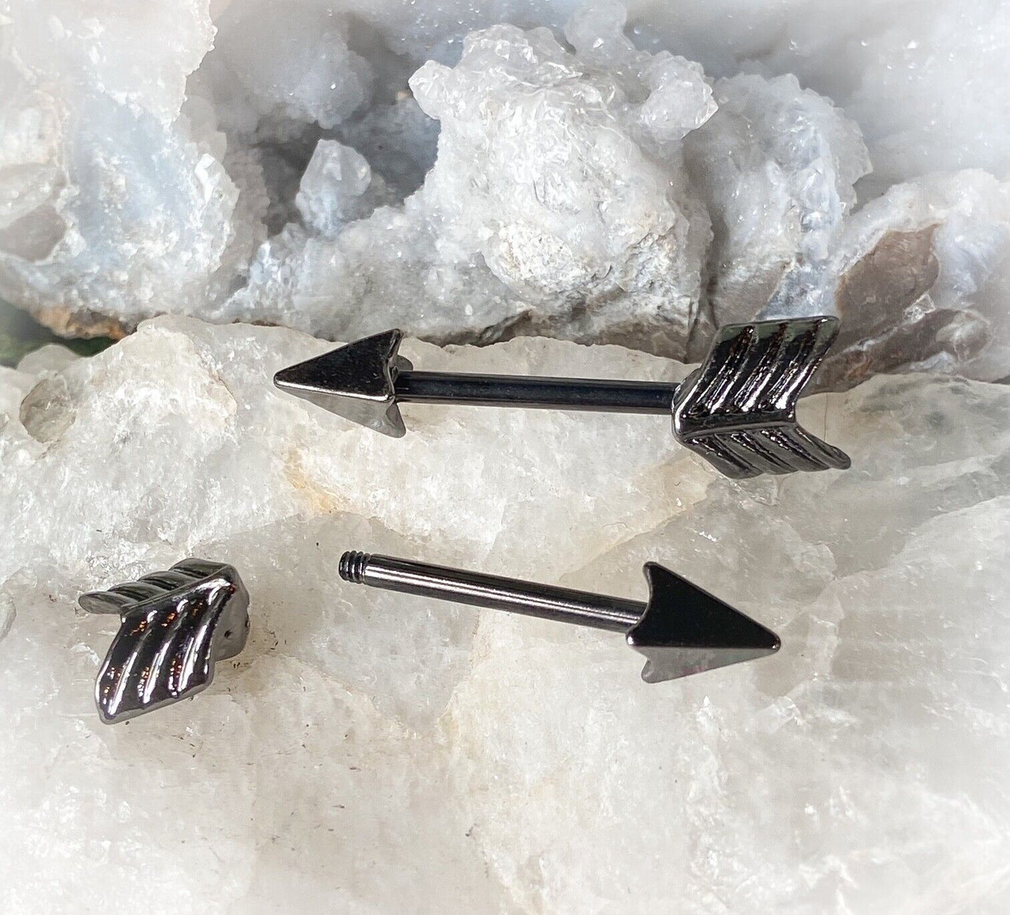 1pc OR a Pair Arrow 14g Nipple Rings Body Jewelry Barbells Body Piercing Jewelry