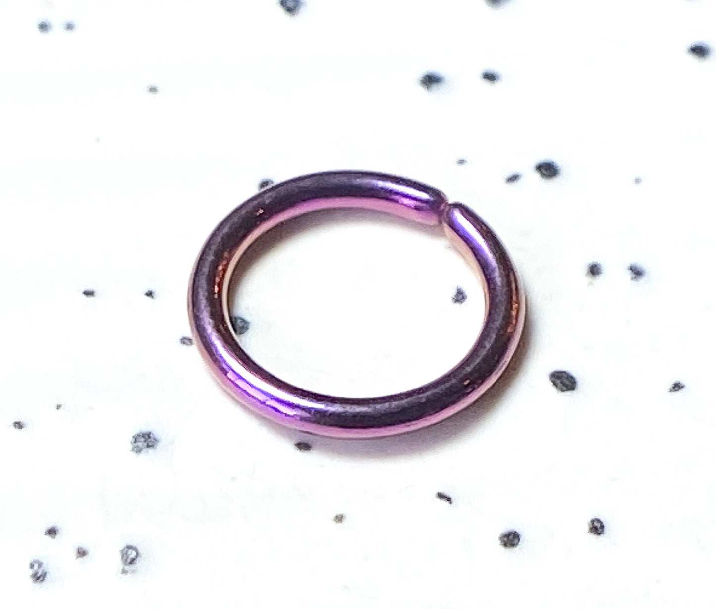 Titanium Annealed Steel Cartilage Septum Nose Hoop Ring Rook Daith Helix Tragus