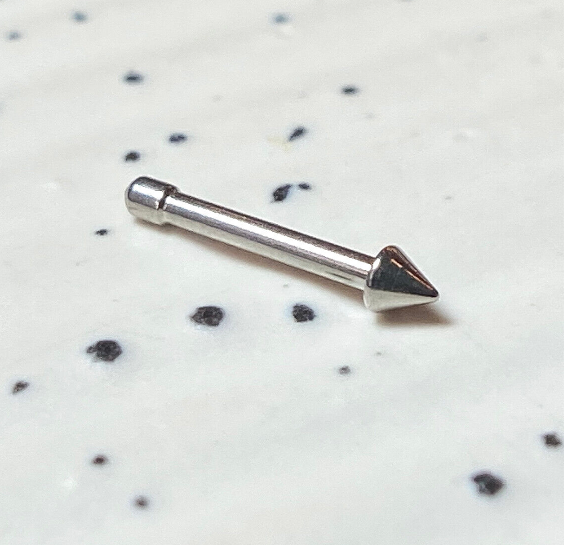1pc Surgical Steel Nose Stud/Bone - 20g or 18g, choose dome/ball/spike end