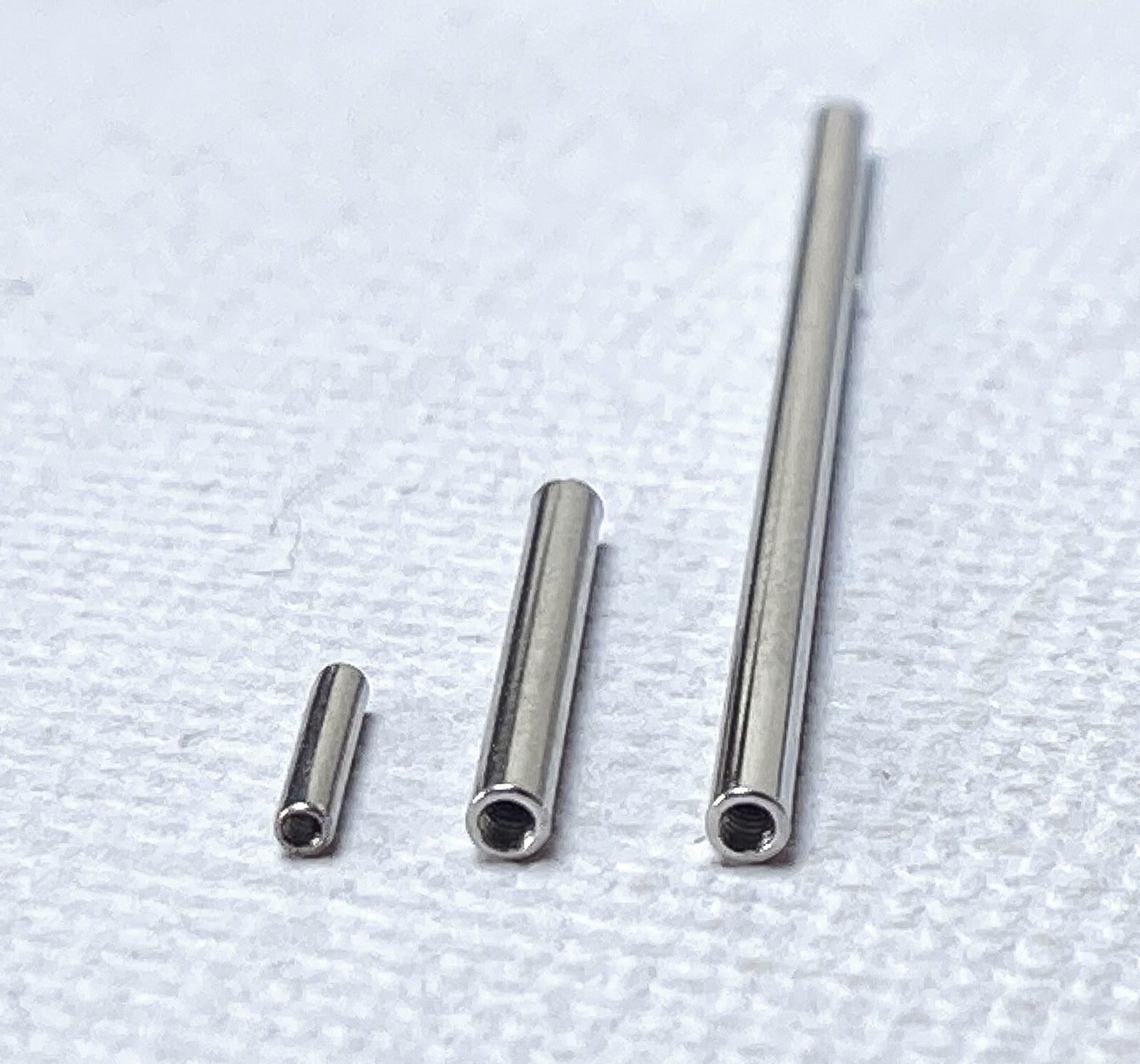 Body Jewelry Replacement Parts - 10pk Internally Threaded Steel Straight Barbell
