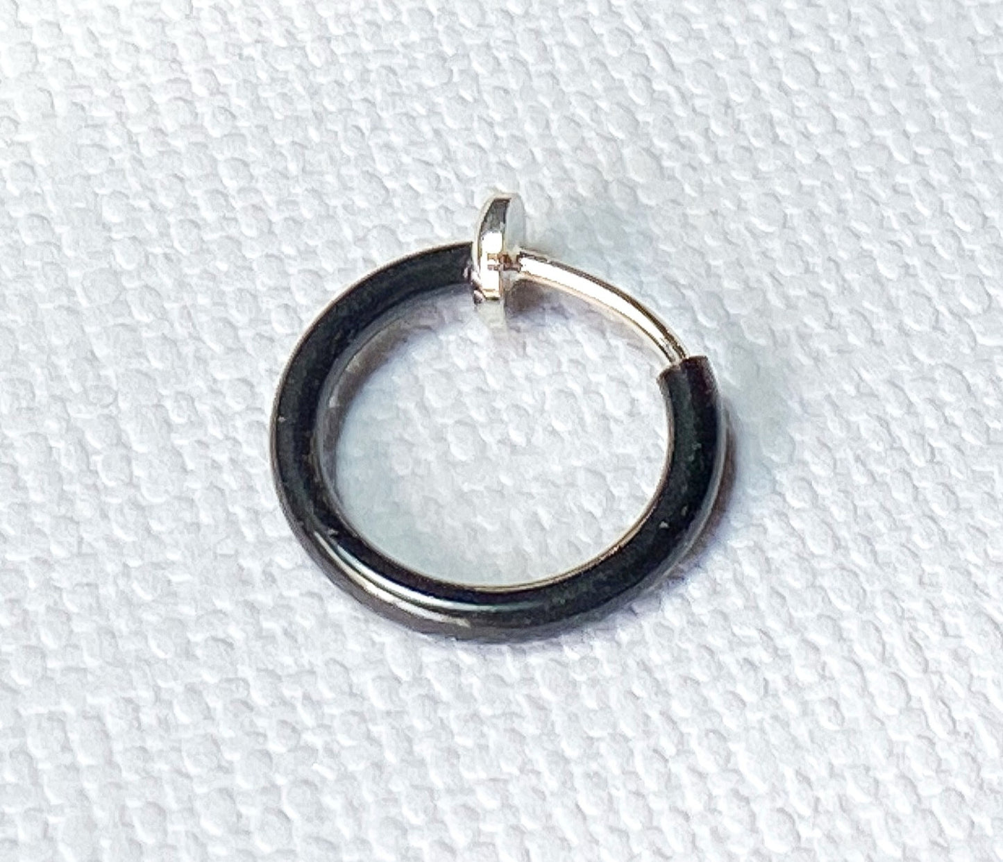 1pc Spring Action Non-Piercing Fake Faux Septum Lip Cartilage Nose Tragus Hoop Ring