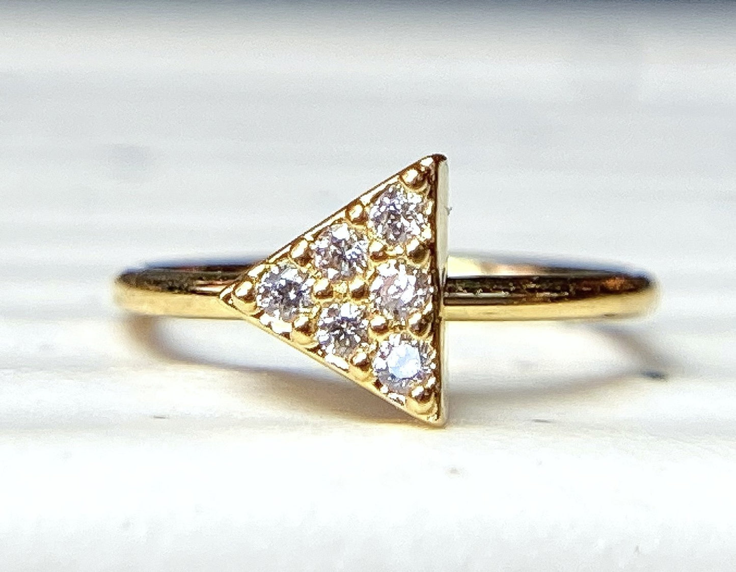 1pc Bendable Hoop / Cartilage Ring CNC Set CZ Gem Triangle for Nose, Rook, Daith