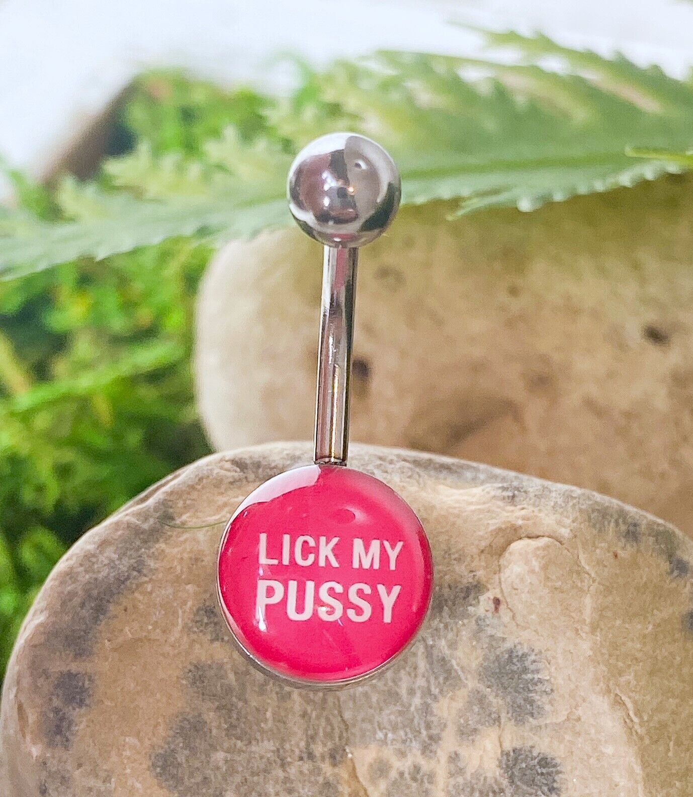 Bad Word or Picture Logo Belly Ring Navel Naval - Choose from 16 Styles!