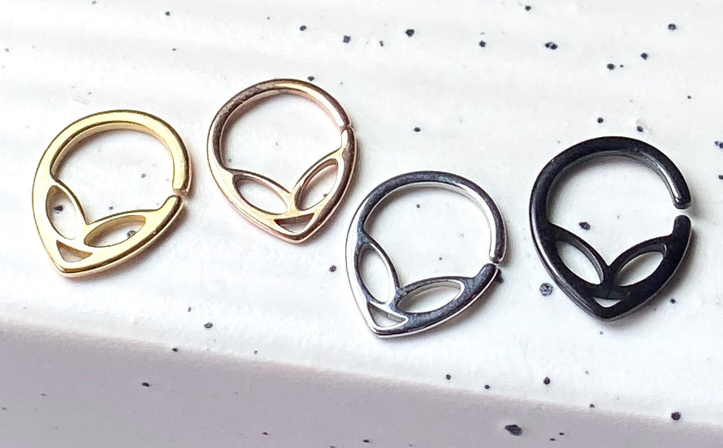 1pc Alien 316L Steel Bendable Hoop Ring Septum Daith Rook Tragus Ear Cartilage