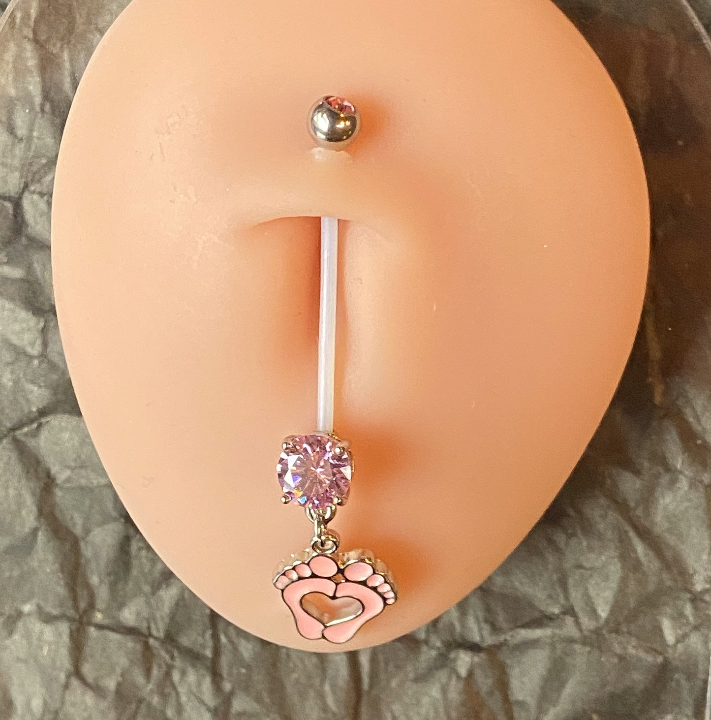3pc Bulk Pack Pregnancy Belly Rings Bioflex Pregnant Navel Naval Gift Set