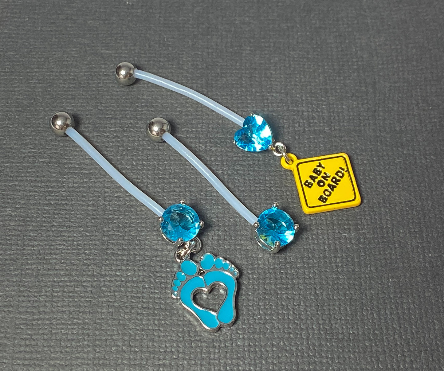 3pc Bulk Pack Pregnancy Belly Rings Bioflex Pregnant Navel Naval Gift Set