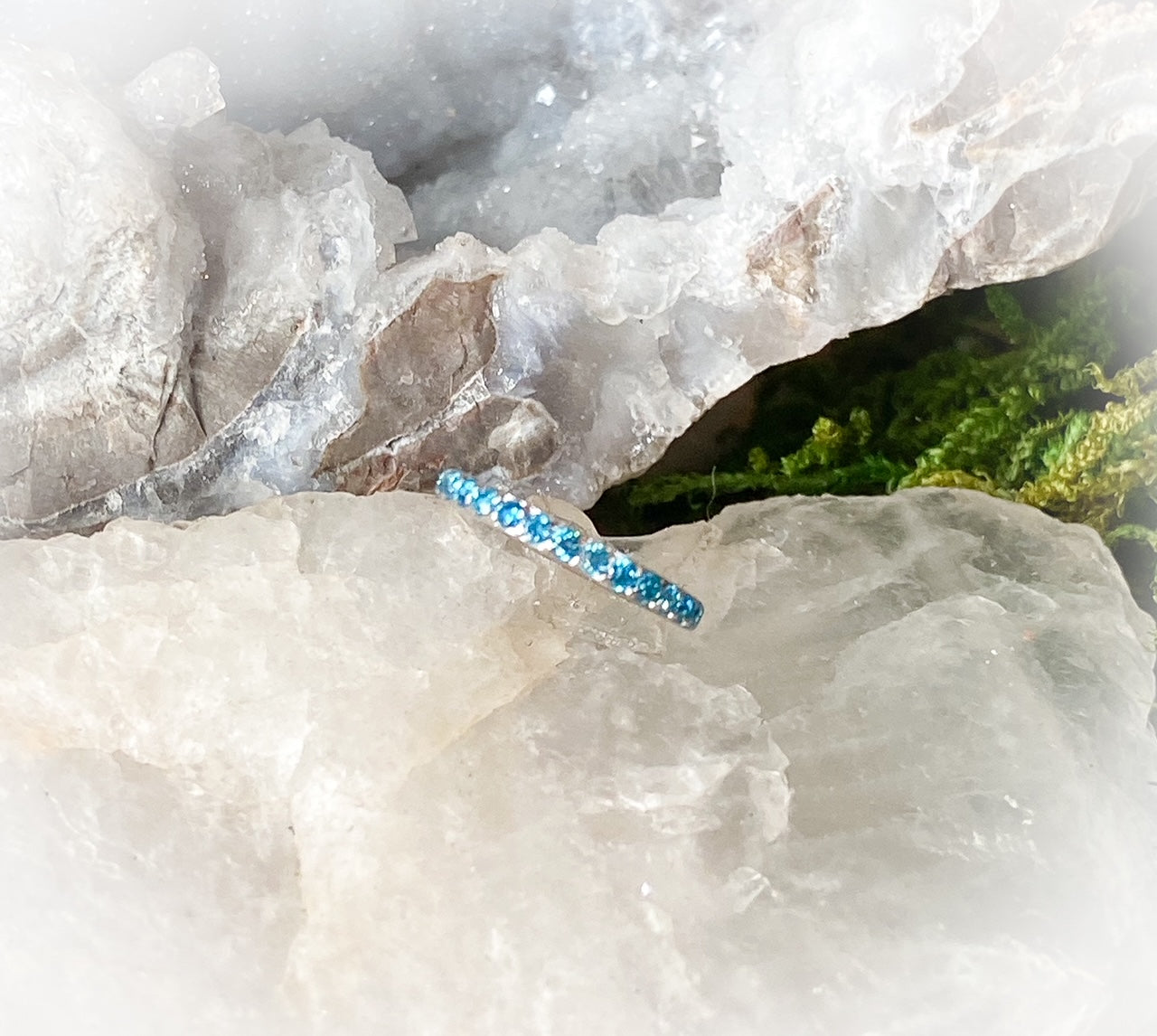 1pc Stunning 316L Surgical Steel with CNC Set CZ Gems Hinged Segment Ring / Hoop - Gauge 18g, 16g or 14g Diameter 10mm or 8mm!