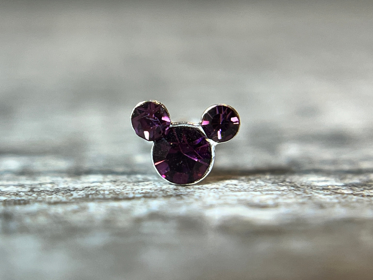 1pc Mouse Gem Nose Ring Stud Bone 20g Nostril Piercing Jewelry