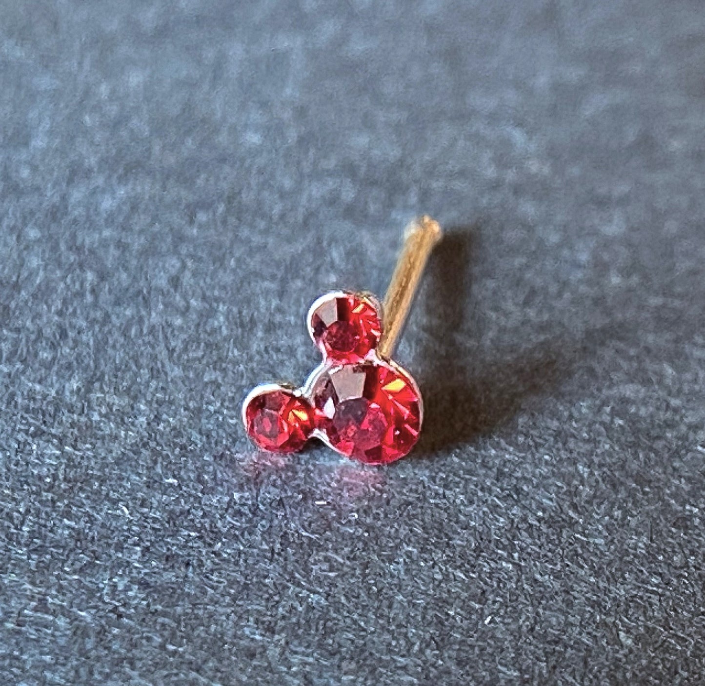 1pc Mouse Gem Nose Ring Stud Bone 20g Nostril Piercing Jewelry