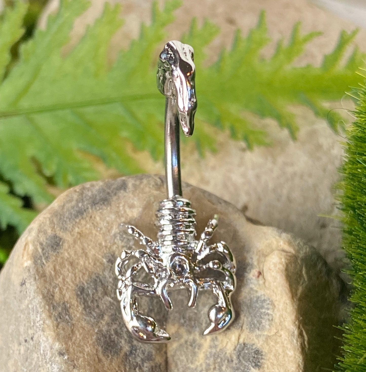 Scorpion Belly Ring Pierced Navel 316L Surgical Steel