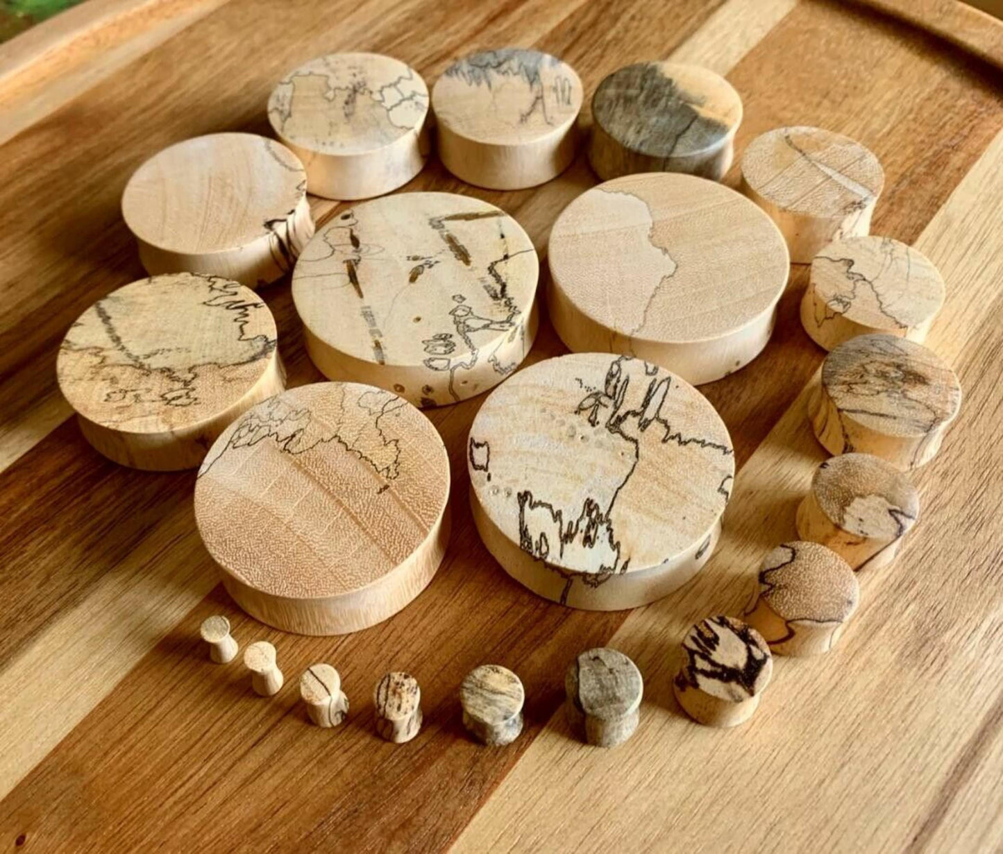 PAIR of Beautiful Organic Tamarind Wood Plugs - Gauges 8g (3.2mm) up to 2" (50mm) available!