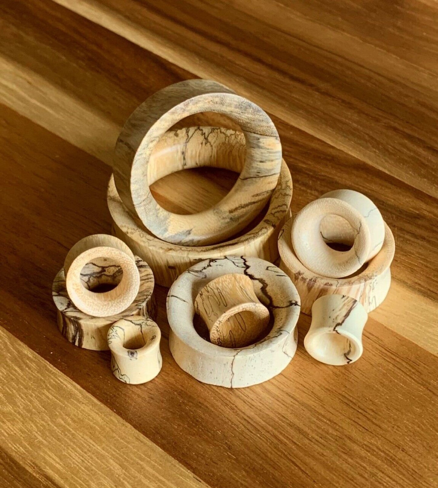 PAIR of Stunning Organic Tamarind Wood Tunnel/Plugs - Gauges 0g (8mm) up to 2" (50mm) available!