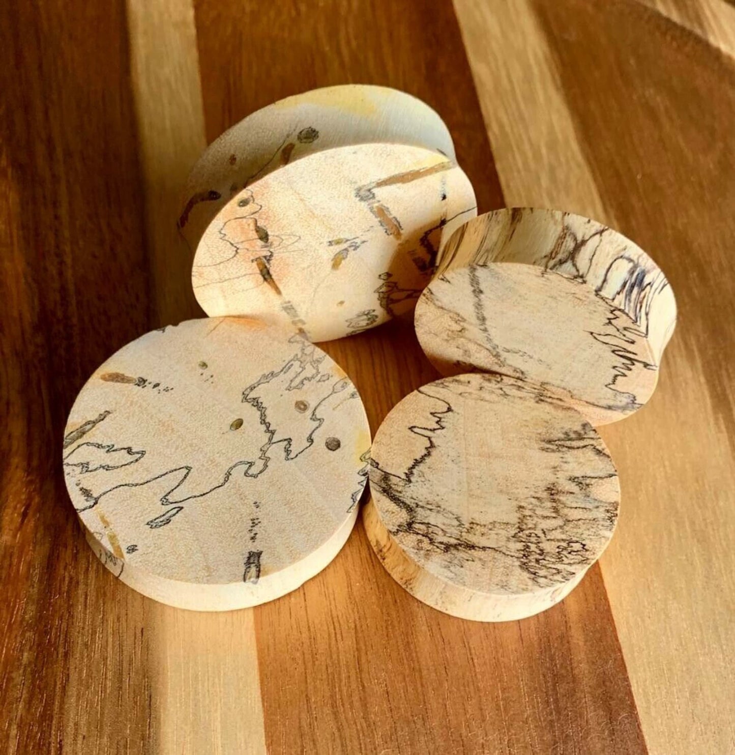 PAIR of Beautiful Organic Tamarind Wood Plugs - Gauges 8g (3.2mm) up to 2" (50mm) available!