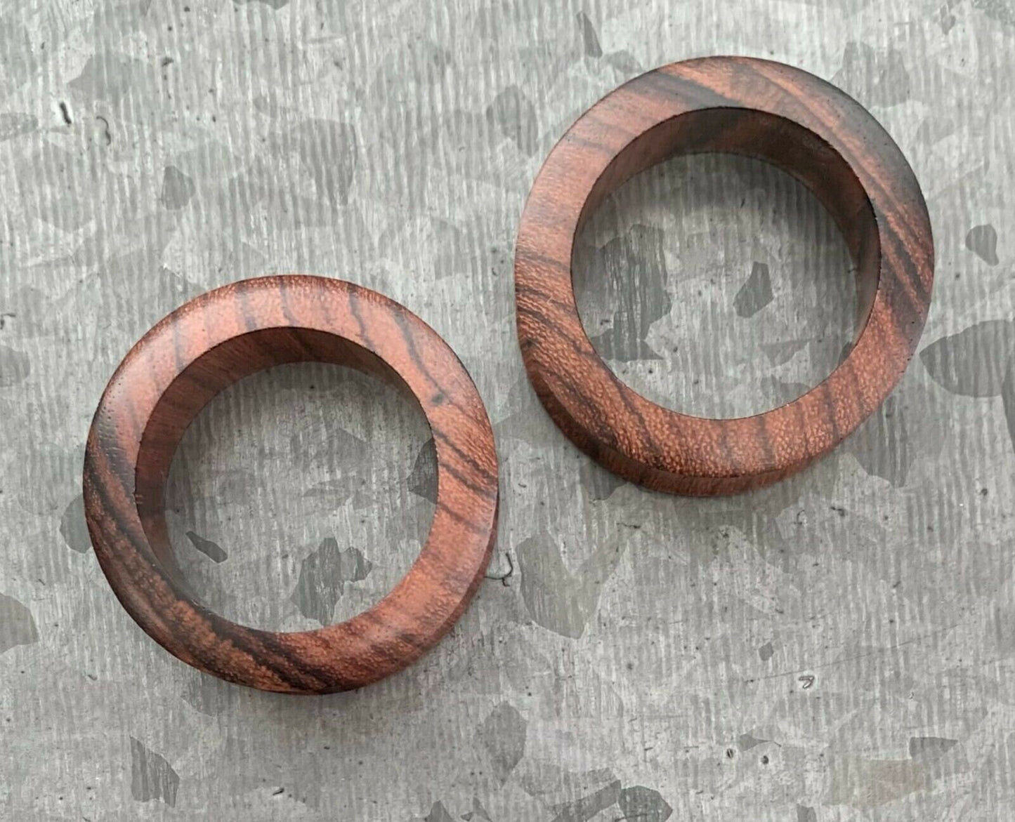 PAIR of Unique Organic Sono Wood Tunnels/Plugs - Gauges 2g (6mm) up to 1&1/2" (38mm) available!