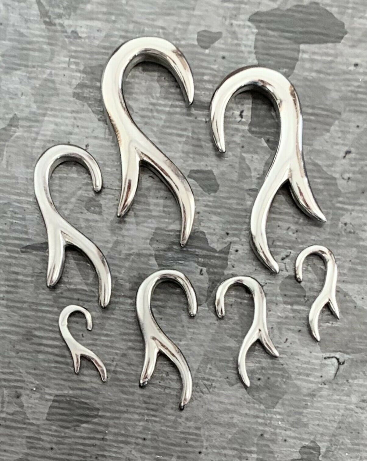 PAIR of Stunning Surgical Steel Serpentine Tapers/Plugs - Expander - Gauges 14g (1.6mm) thru 2g (6mm) Available!