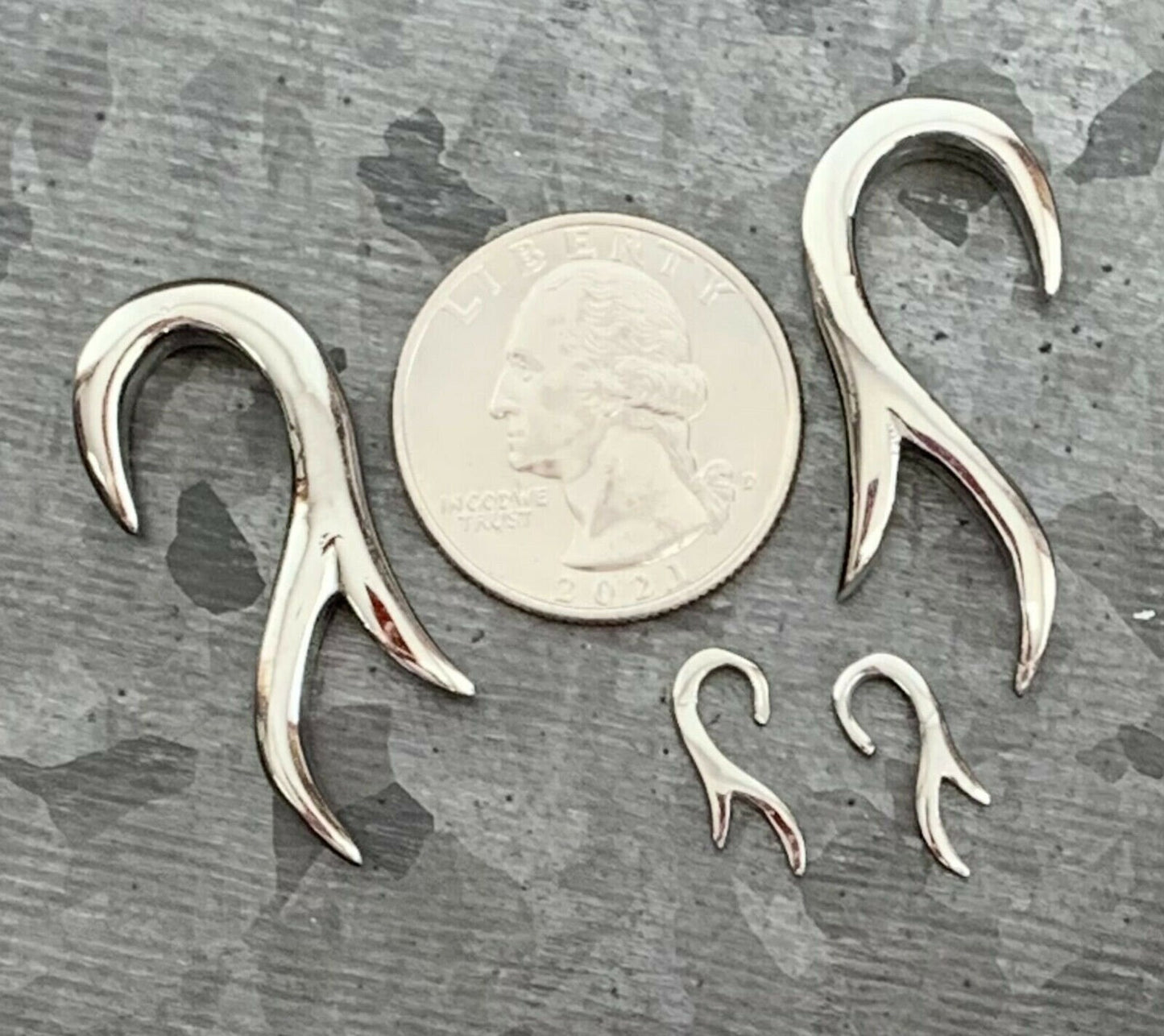 PAIR of Stunning Surgical Steel Serpentine Tapers/Plugs - Expander - Gauges 14g (1.6mm) thru 2g (6mm) Available!