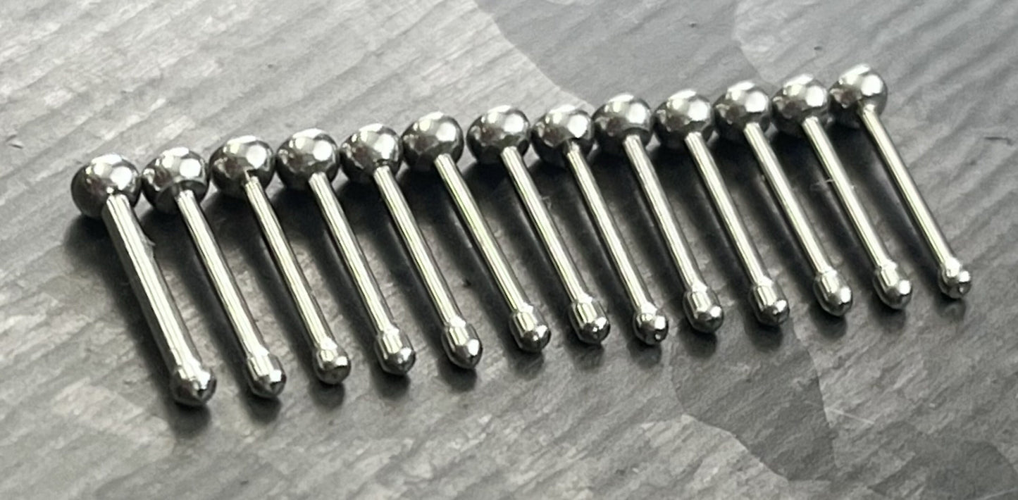 1 Piece Stunning Crystal Gem Nose Stud / Bone 316L Surgical Steel Ring - 20g or 18g - 13 Different Colors Available!