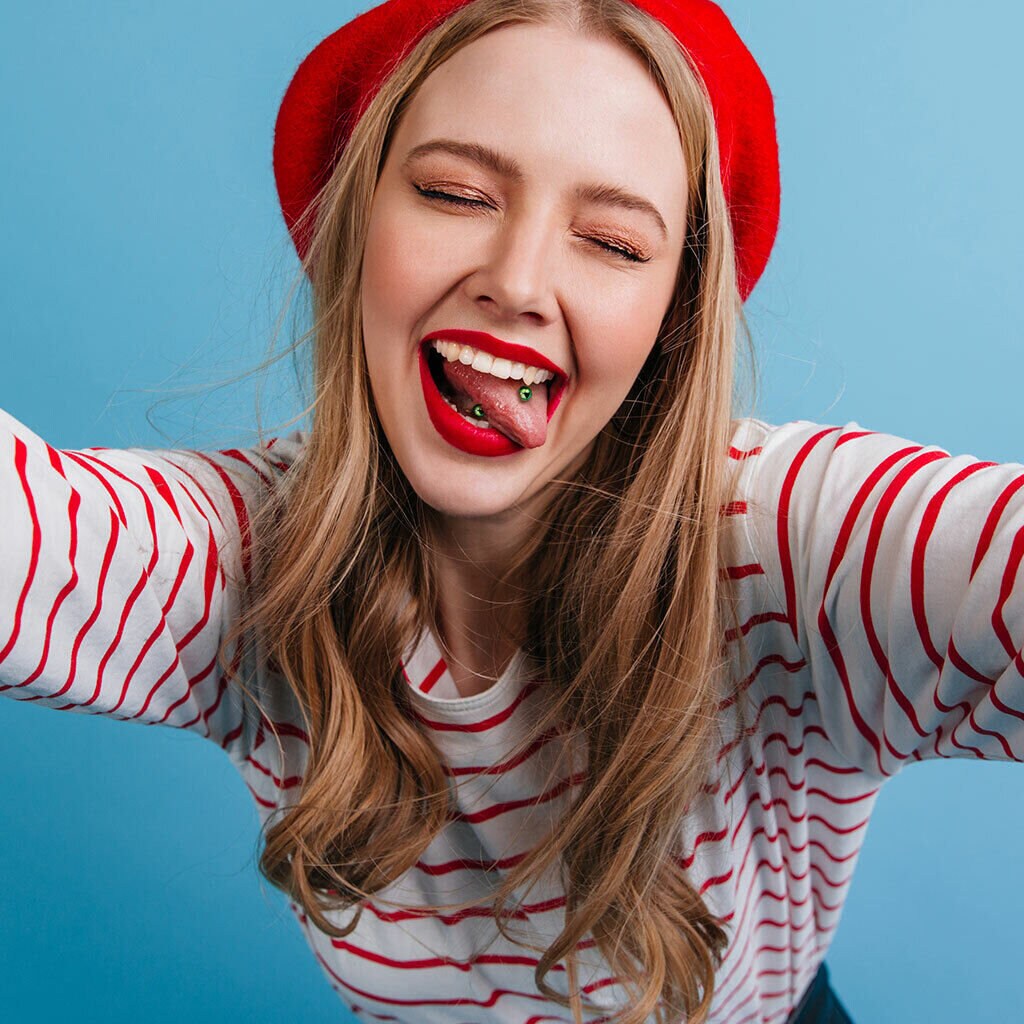 1 Piece of Implant Grade Titanium Internally Threaded Industrial Barbell - Tongue - 14g - Wearable Length 12mm or 16mm, 7 Colors Available!