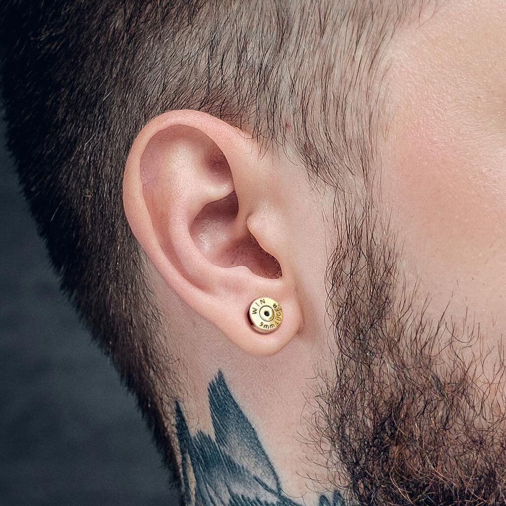 1 Piece Unique 9mm Bullet Internally Threaded Labret Stud - 16g - Post Length 6mm or 8mm Available!