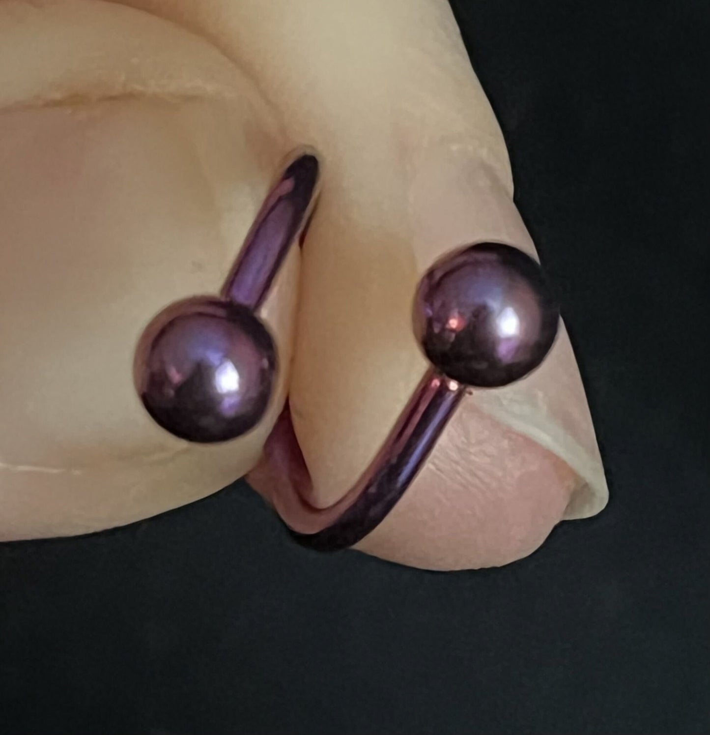 1 Piece Titanium Twist Spiral Belly Ring Navel/Naval Belly Ring - 14g, 16g - Purple, Blue, Black, Green, Light Blue & Rainbow Available!
