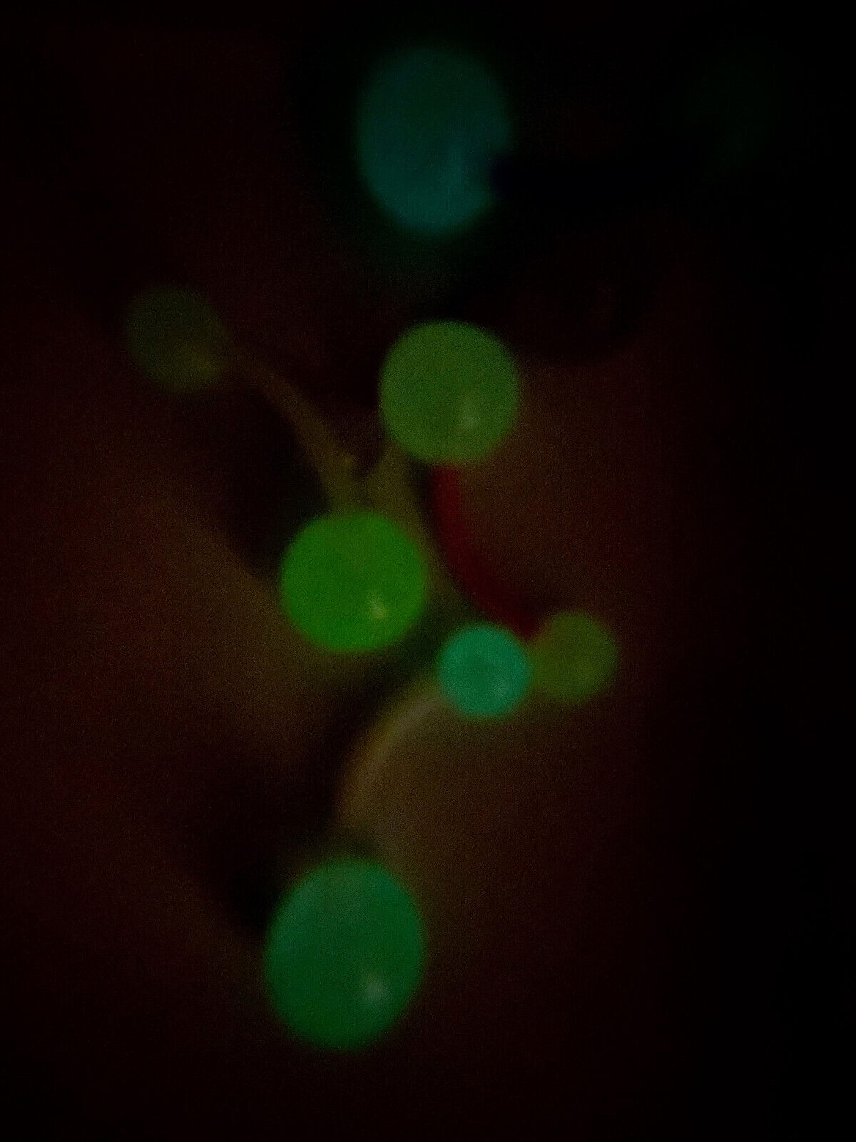 5pc Value Pack Bioflex Glow in the Dark Belly Rings 14g Navel Naval Body Jewelry