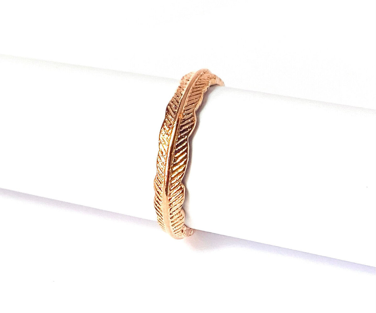 Tribal Feather Adjustable Mid Ring / Toe Ring