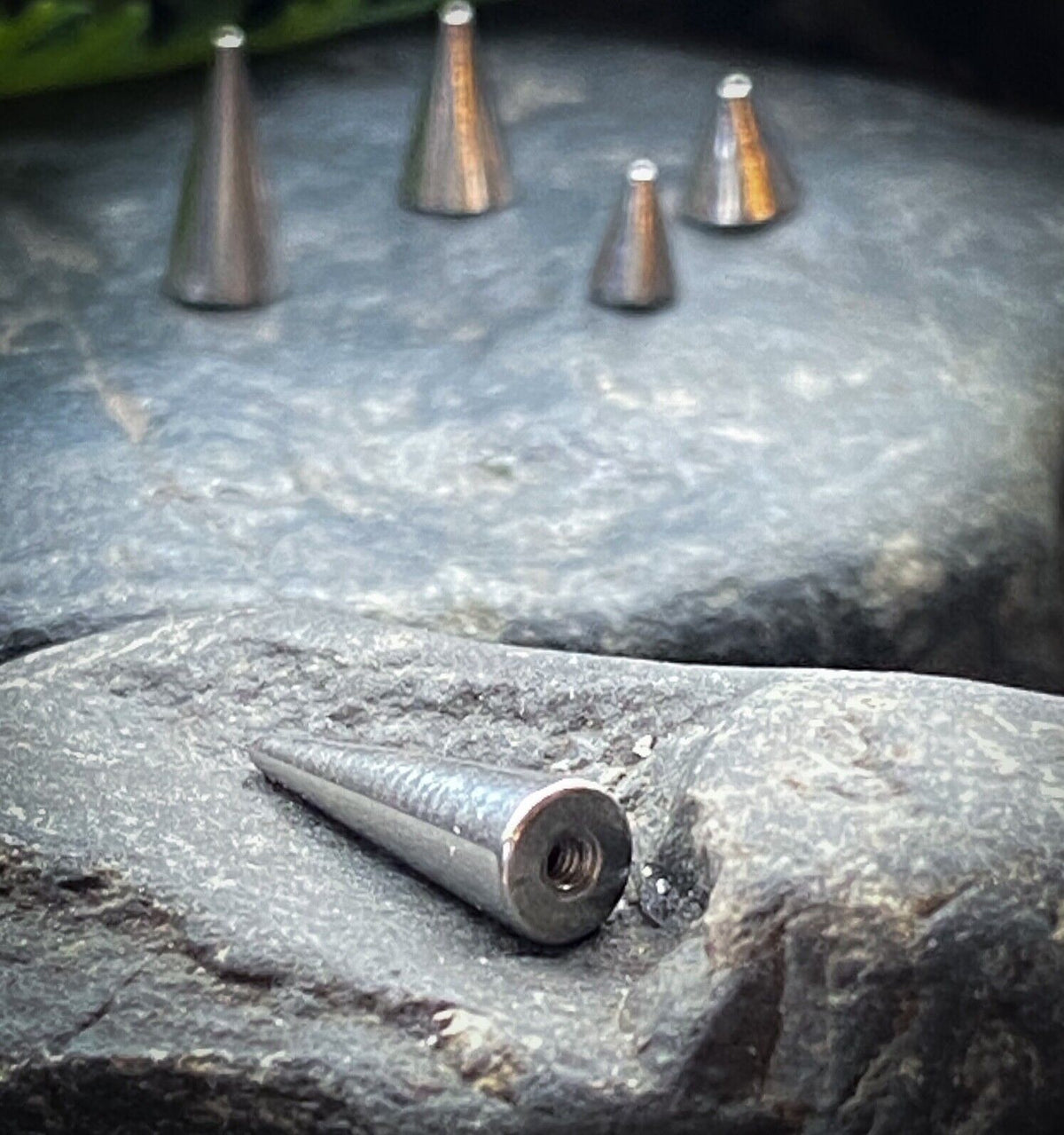 Body Jewelry Replacement Parts - 10pk 316L Surgical Steel Threaded Cones Spikes