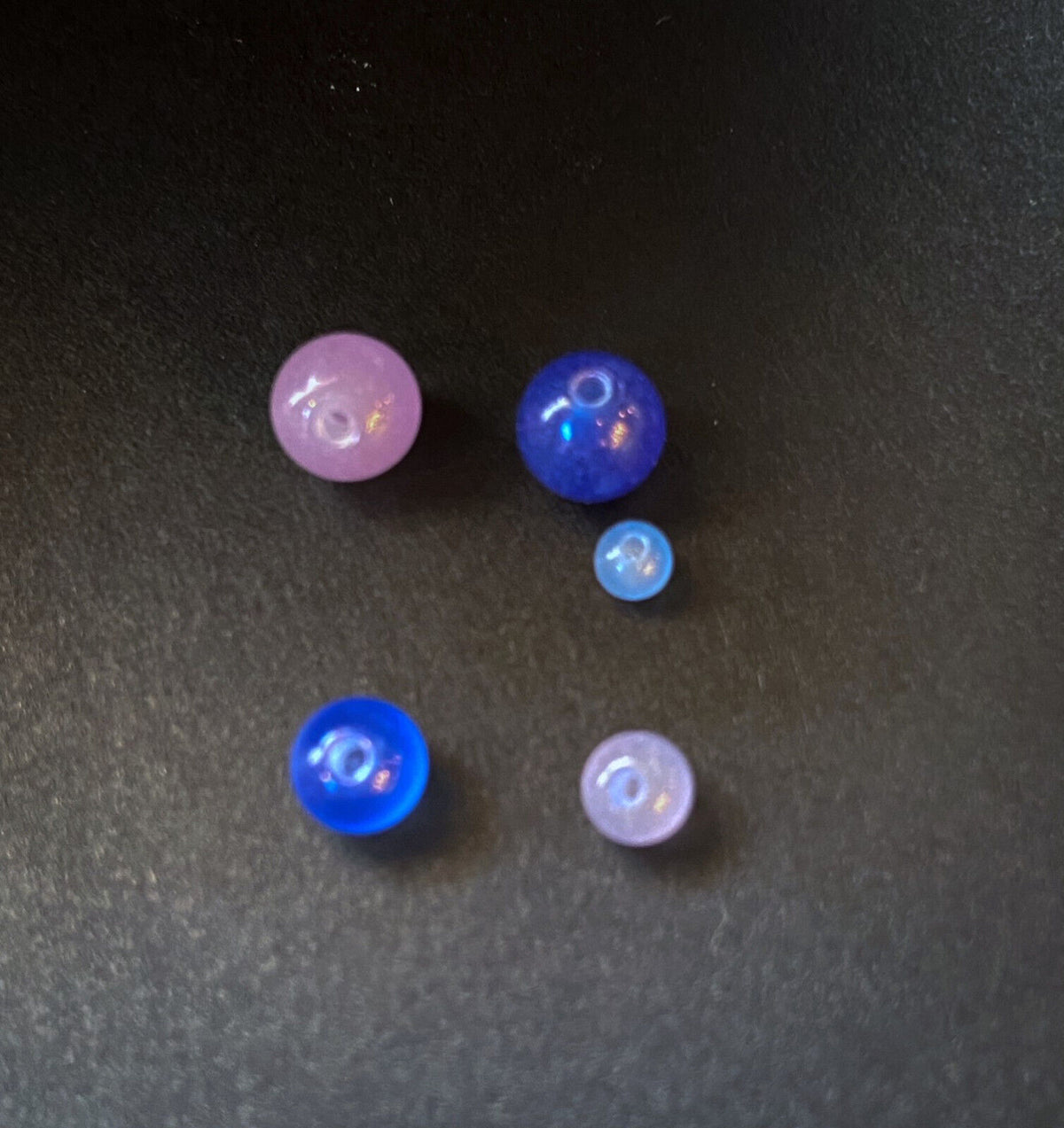 Body Jewelry Replacement Parts - 10pk Glow in the Dark Threaded Balls (Color: Blue)