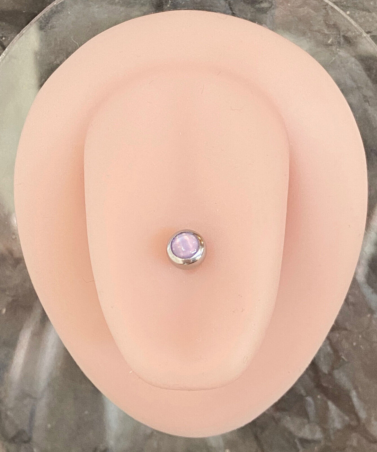 1pc Illuminating Stone Gem Tongue Ring Barbells Tounge Piercing Body Jewelry