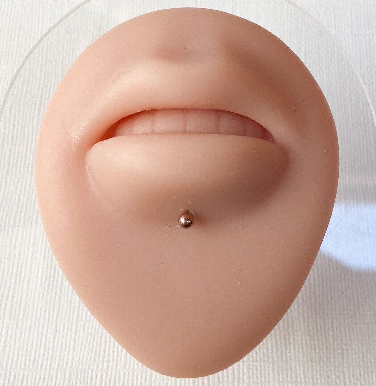 1pc Rose Gold Ball, Spike or Gem Style Labret, Monroe Stud Lip Ring