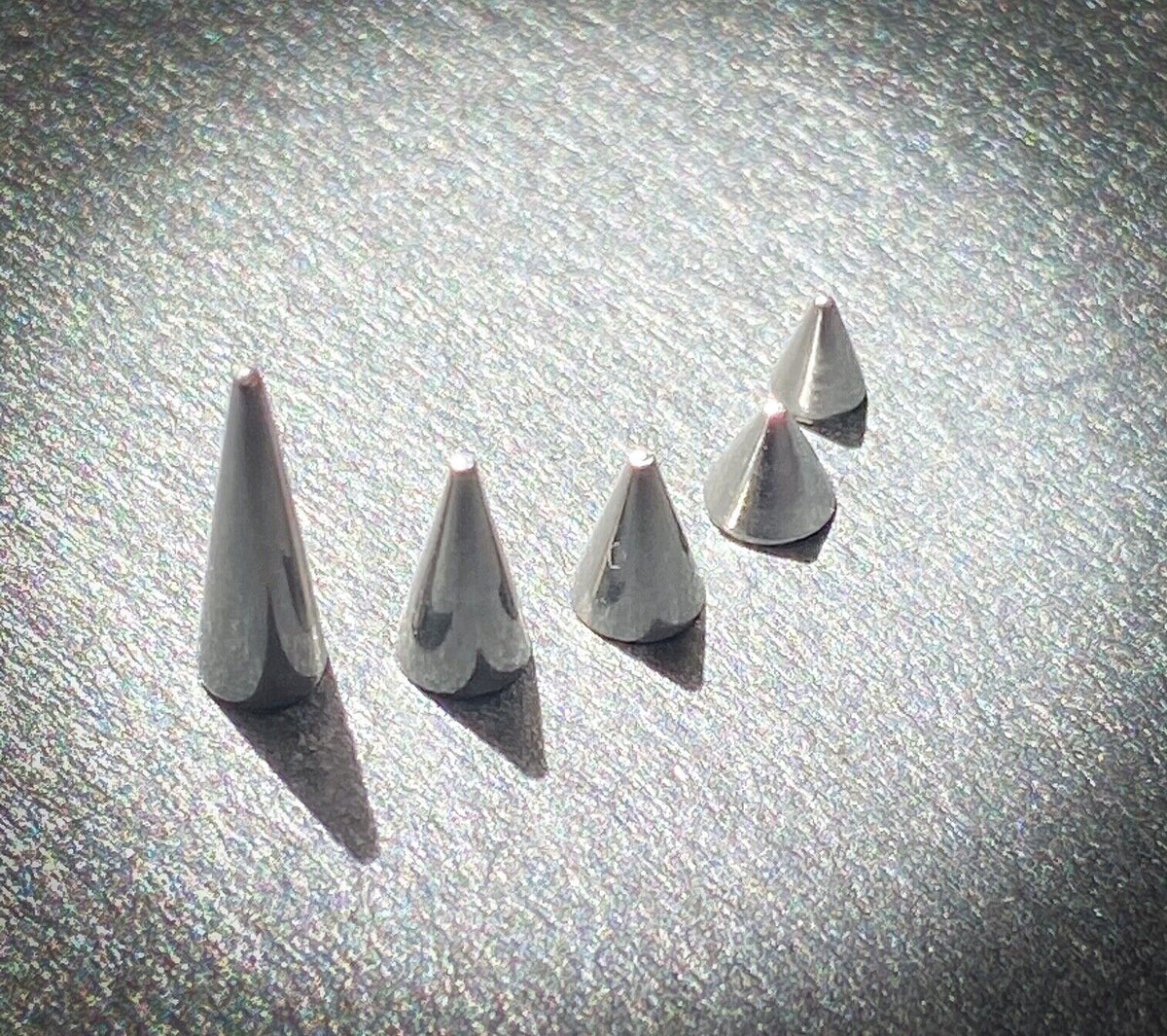 Body Jewelry Replacement Parts - 10pk 316L Surgical Steel Threaded Cones Spikes