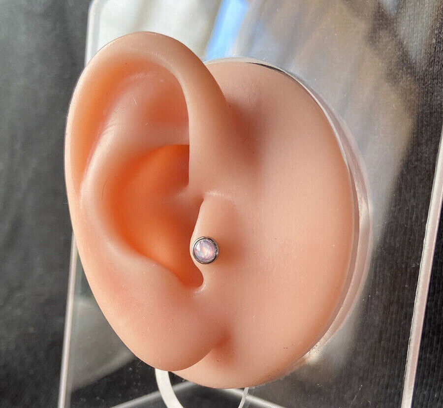 1pc Illuminating Stone Tragus Stud Helix Conch Ear Cartilage Piercing Jewelry
