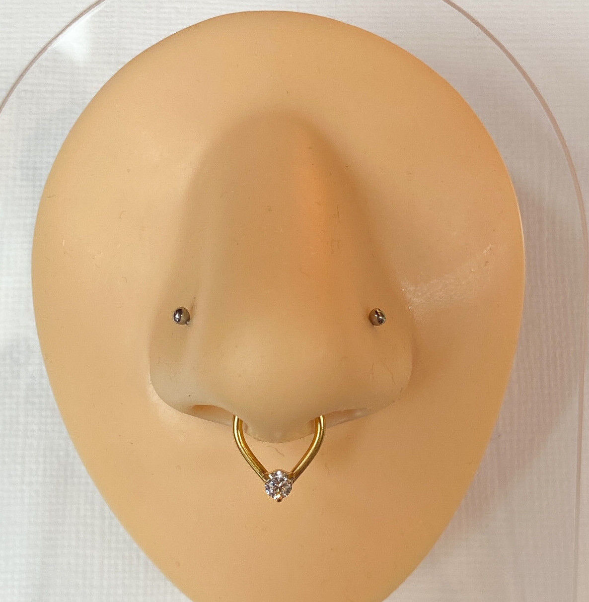 1pc Tear Drop Hinged Segment Ring 16g Teardrop Septum Clicker Surgical Steel
