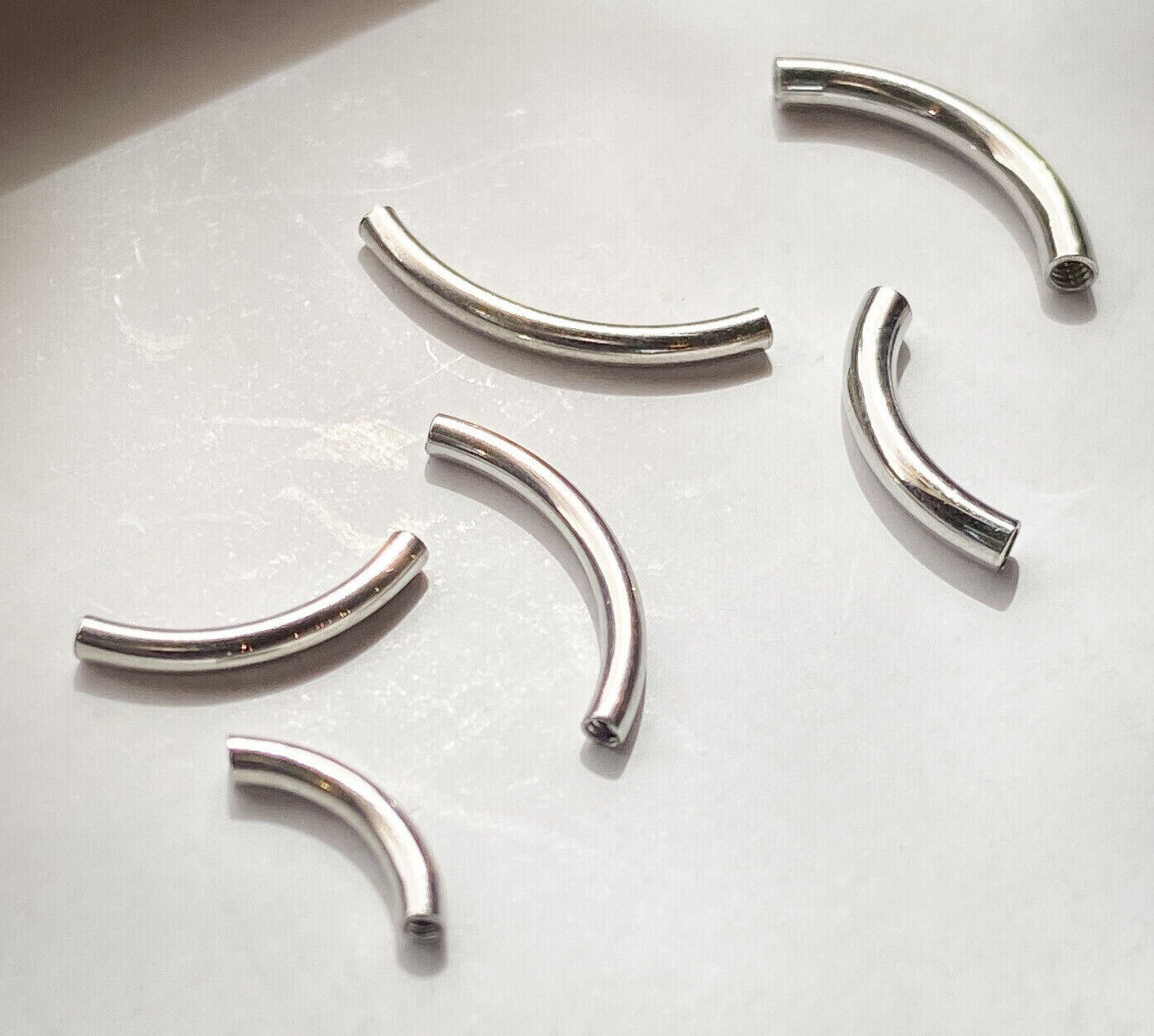 Body Jewelry Replacement Parts- 10pk Internally Threaded Curved Barbells Eyebrow